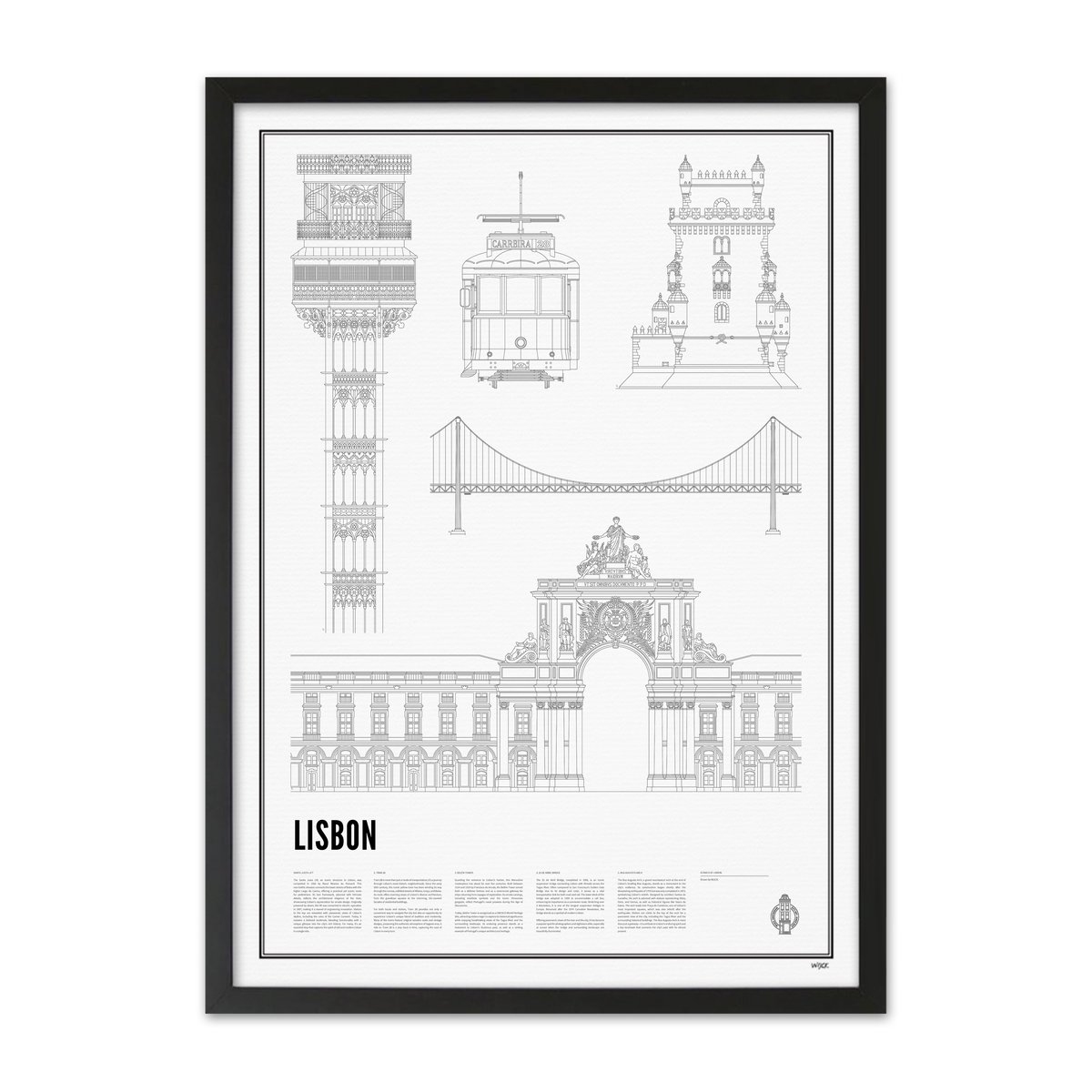 Poster van Iconics of Lisbon | WIJCK. 